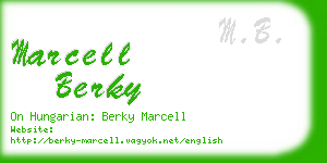 marcell berky business card